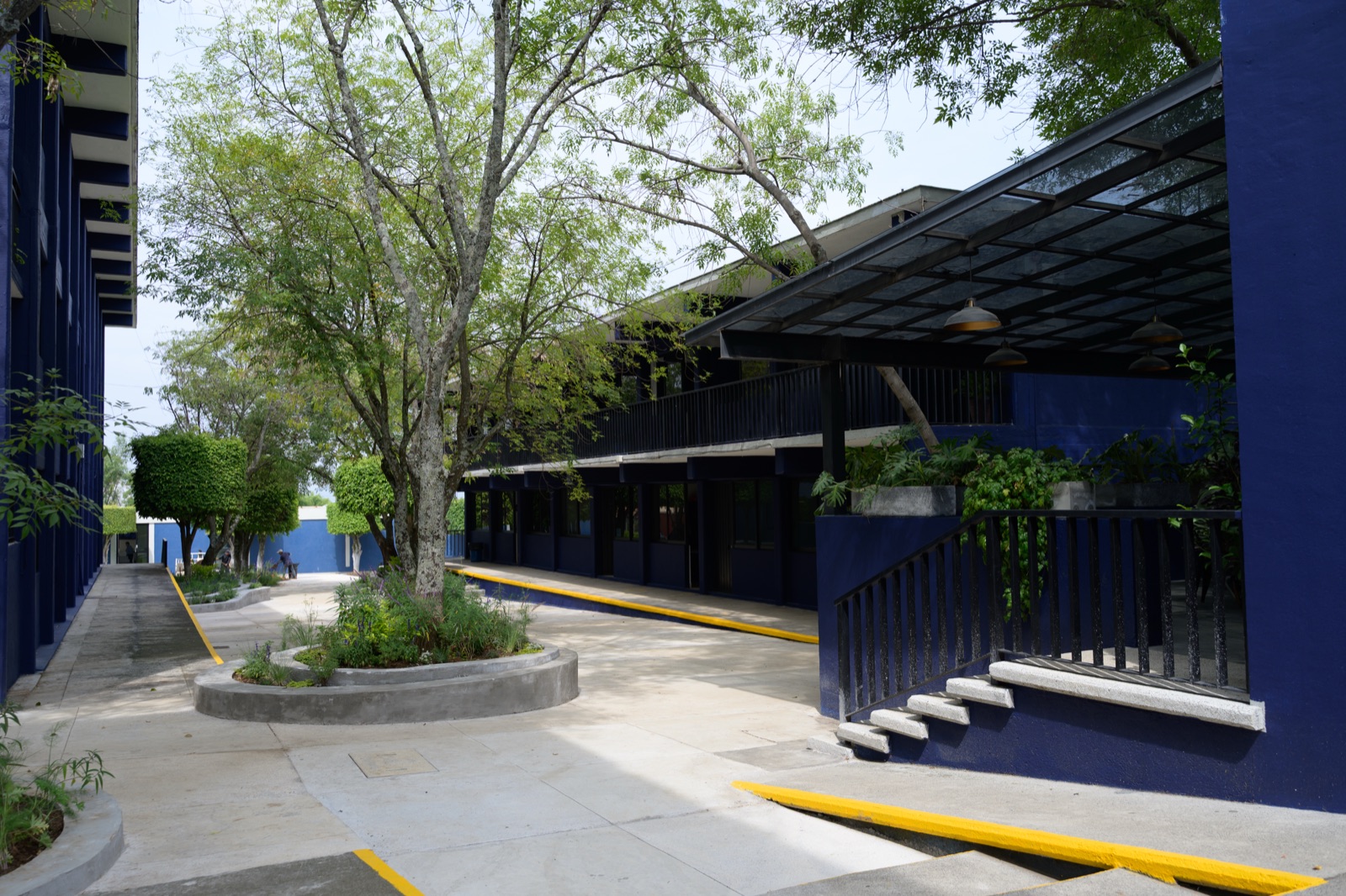 Andadores y pórtico del campus