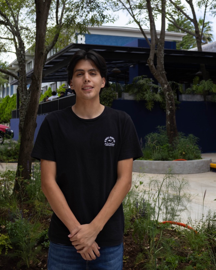 Retrato de Juan Pablo Aguilar, estudiante de Arquitectura