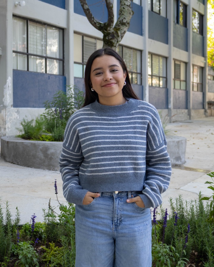 Retrato de Sofía García, estudiante de Mercadotecnia y Publicidad