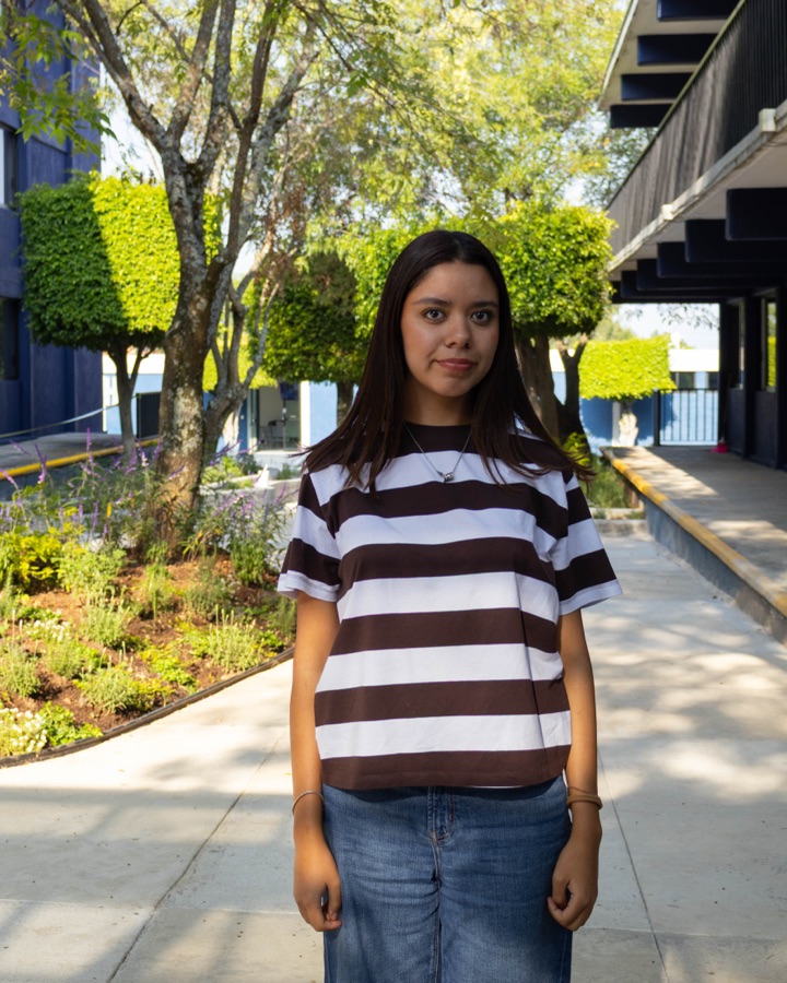 Retrato de Ximena Baltazar, estudiante de Mercadotecnia y Publicidad